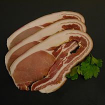 view ENGLISH SLICED HOME CURED MIDDLE BACON 500gr details